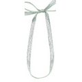 10" Silver Elasti-Loop Ribbon & Bow